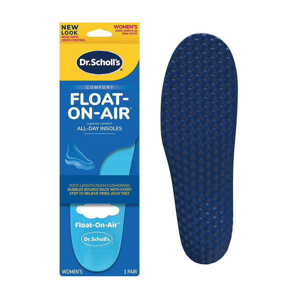 Dr Scholls Float On Air Comfort Insoles For Women, Sizes 6 To 10, 1 Pair